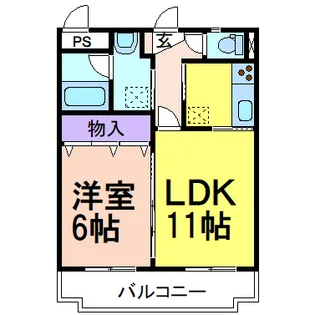グリーンヒルズ【3階】の間取り