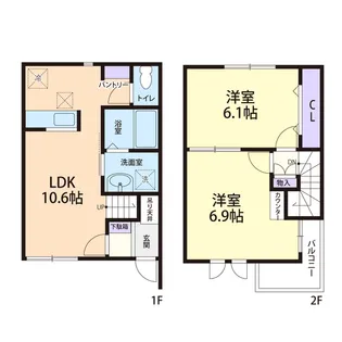 Girasole K・T(ジラソーレケーティー)の間取り
