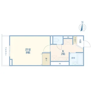パルファム駒沢【1階】の間取り