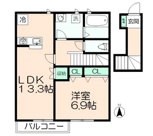 ユアメゾン大塚【2階】の間取り