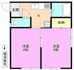 2Kの間取り画像