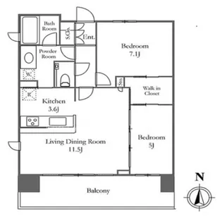 クレヴィア森下駅前【9階】の間取り