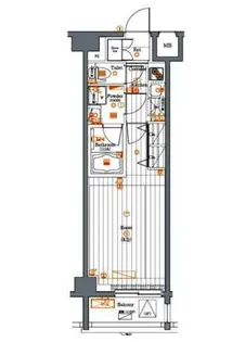 PREMIUM CUBE目黒東山♯mo【5階】の間取り