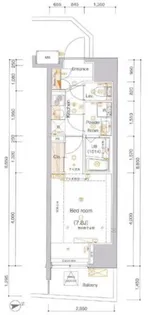 アルテシモアルド【9階】の間取り