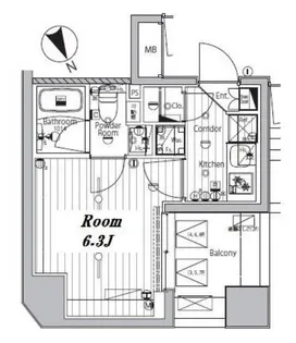メイクスデザイン品川戸越【7階】の間取り