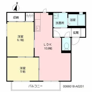 バリュージュ・ウィング【2階】の間取り