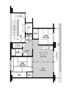 3DKの間取り画像