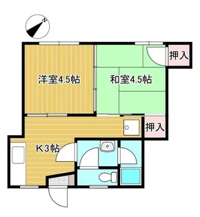 魚の町 七福ビル【5階】の間取り