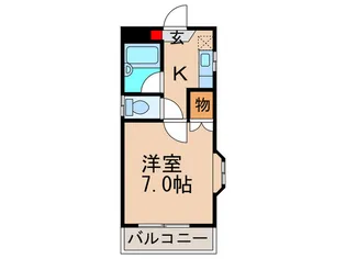 プレヂデントマンションII【2階】の間取り