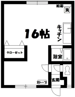 北海道川上郡標茶町虹別原野67線108-24 コスモス2000【2階】の間取り