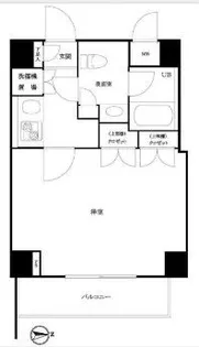 ルーブル泉岳寺前【5階】の間取り