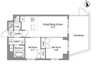 ENetial代官山【4階】の間取り