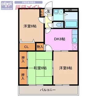 メゾン・ド・マリエール【3階】の間取り