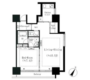 東京都港区白金台4【マンション】の間取り