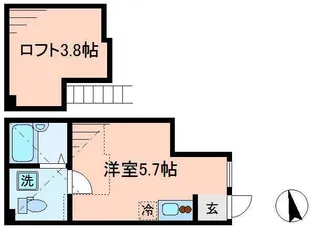 東京都大田区西蒲田6【アパート】の間取り
