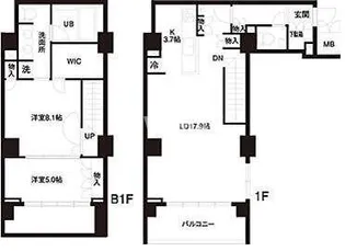 レジディア白金高輪の間取り