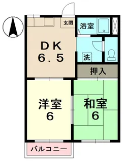 ファミール志野【1階】の間取り