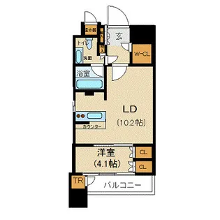 東京都中央区銀座8【マンション】の間取り
