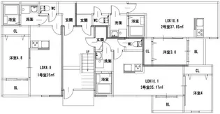 グレイスコート熊本学園大学東【2階】の間取り