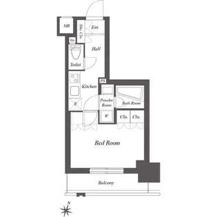 ミュージシャンズヴィラ幡ヶ谷【7階】の間取り