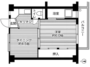 ビレッジハウス上成 2号棟【4階】の間取り