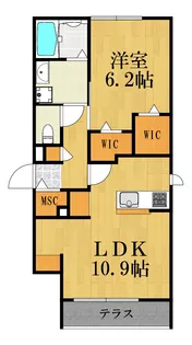 ドエル新川崎【2階】の間取り