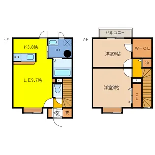 北海道千歳市勇舞4【アパート】の間取り