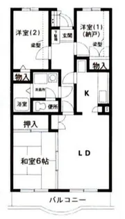 ドミールE東戸塚【5階】の間取り