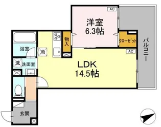 D-residence稲城【2階】の間取り