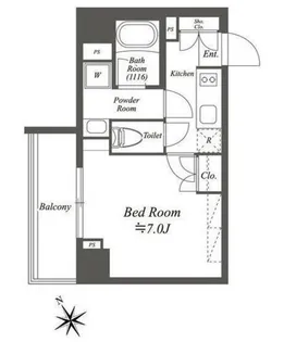 ブライズ白金台【5階】の間取り