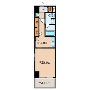 広島県広島市中区西白島町【マンション】の間取り