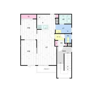 メゾン・ド・モナージュ【2階】の間取り