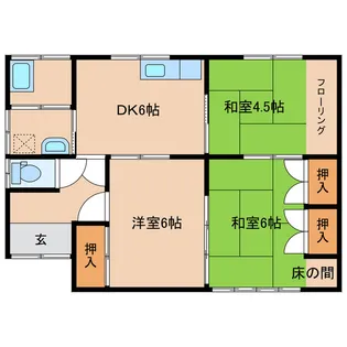 宮崎県都城市早鈴町【一戸建】の間取り