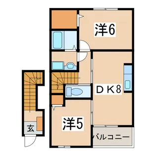 フォレスト・ビューII【2階】の間取り