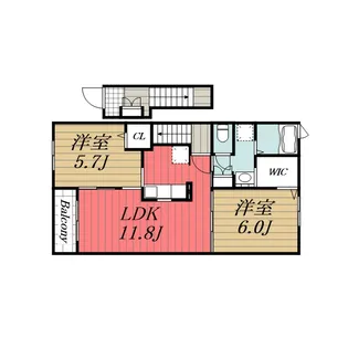 千葉県大網白里市駒込【アパート】の間取り