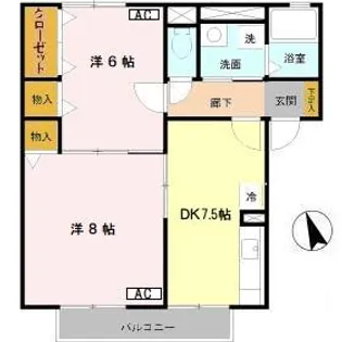 プレジデントN【2階】の間取り