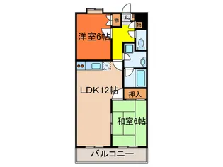 ピサ-リパルク【3階】の間取り