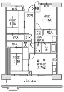 大阪府大阪市住吉区我孫子東3【一戸建】の間取り