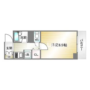 ドミール橘【6階】の間取り