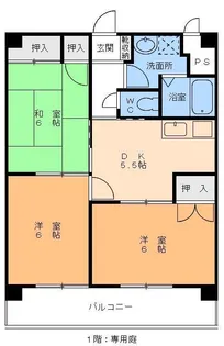 フロントフィールド【1階】の間取り