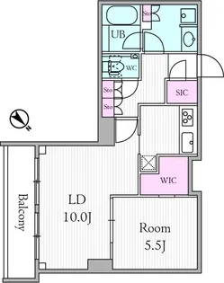 URBAN PARK GRANDE代官山【3階】の間取り