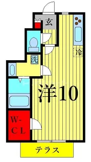 コンフォートアソシア【1階】の間取り