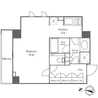 KDXレジデンス恵比寿【7階】の間取り