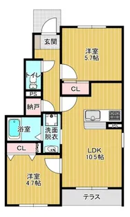 M s Garden【1階】の間取り