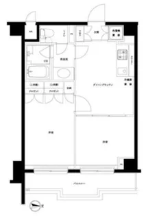 ルーブル飯田橋【4階】の間取り