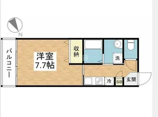 東京都小平市学園西町1【アパート】の間取り
