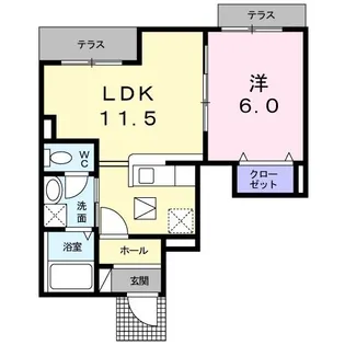 サニーレジデンス【1階】の間取り