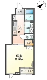 オアシス【1階】の間取り