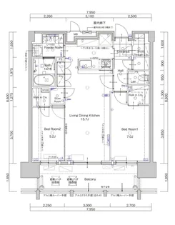 ザ・サンパーク小倉駅タワーレジデンス【5階】の間取り
