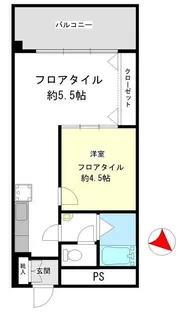 赤坂三分坂マンション【4階】の間取り